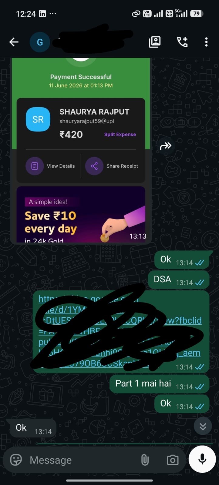 Student WhatsApp review 1